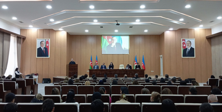 “Konstitusiya və Suverenlik İli” çərçivəsində Heydər Əliyev Mərkəzində Gədəbəy Rayon İcra Hakimiyyətinin və Ombudsman Qərb Regional Mərkəzinin birgə təşkilatçılığı ilə “Ayrıseçkiliklə mübarizə və bərabərlik hüququnun təmin olunması” mövzusunda tədbir keçirilib